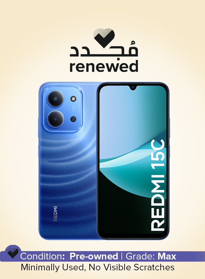 شاومي Renewed - Redmi 15C Dual SIM Moonlight Blue 8GB RAM 256GB 4G - Global Version - Image 1