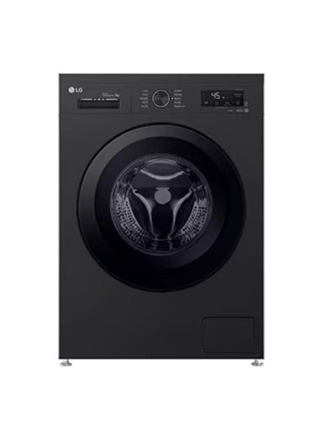 LG 7Kg Front Load Automatic Washing Machine - black - F4Y2QYG6X F4Y2QYG6X Black