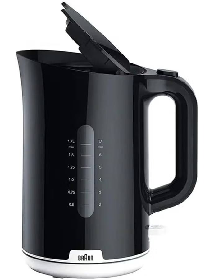 BRAUN Electric Kettle 1.7L  2200 W WK500 ONYX-BK 1.7 L 2200 W wk500 black - Image 2