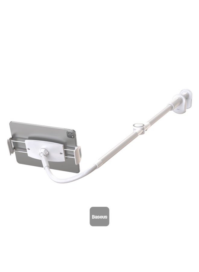 Baseus Phone Holder 360 Adjustable Long Arm Lazy Phone Holder Pro Clip Foldable Desk Tablet Mount Holder Stand Compatible with All 4.7-12.9 inches Phones and Tablets silver - Image 3
