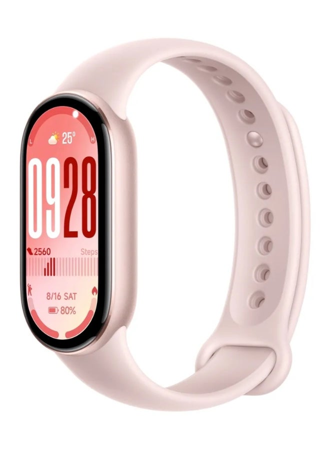 شاومي 233 mAh Xiaomi Smart Band 10 Mystic Rose,1.72 AMOLED Display with 1500 Nits, Sleep and Heart Rate Monitor, 5ATM Waterproof, 21 Days Battery Life, 60 Hz Refresh Frequency, 150+ Modes Rose - Image 1