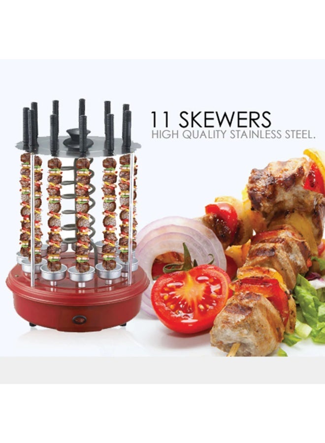 سانفورد شواية كهربائية دوارة، سعة 11 سيخ، أحمر/أسود، 1500 واط طاقة عالية، دوران تلقائي 360° – نموذج SF5950RBQ - Image 2