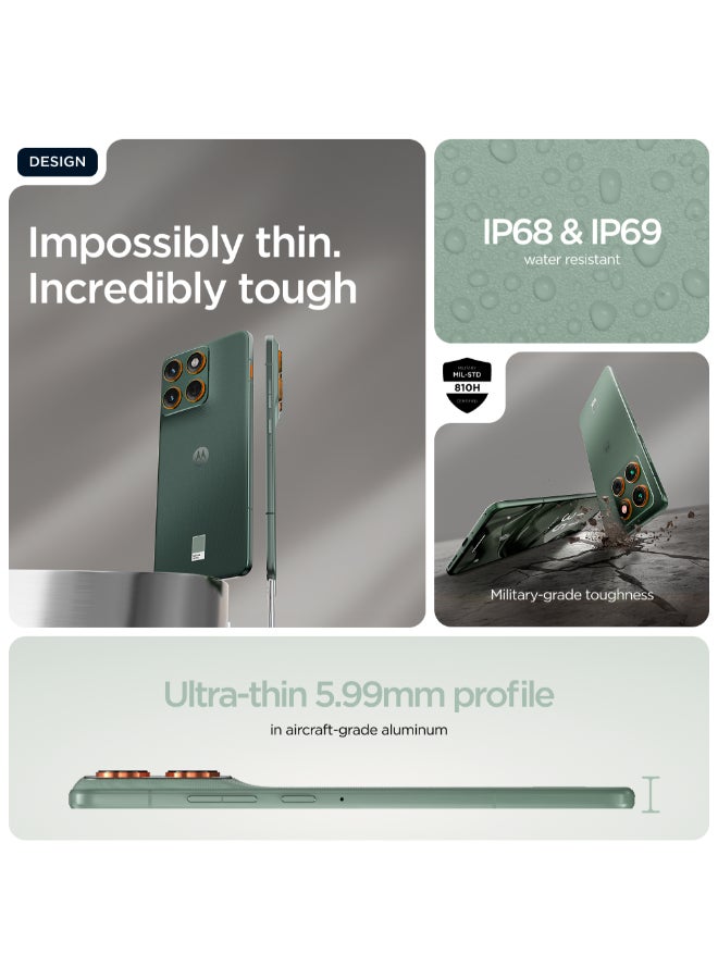 Motorola Edge 70 Dual SIM 5G 12 RAM 512GB Lily Pad With  Free Gifts - Middle East Version - Image 4