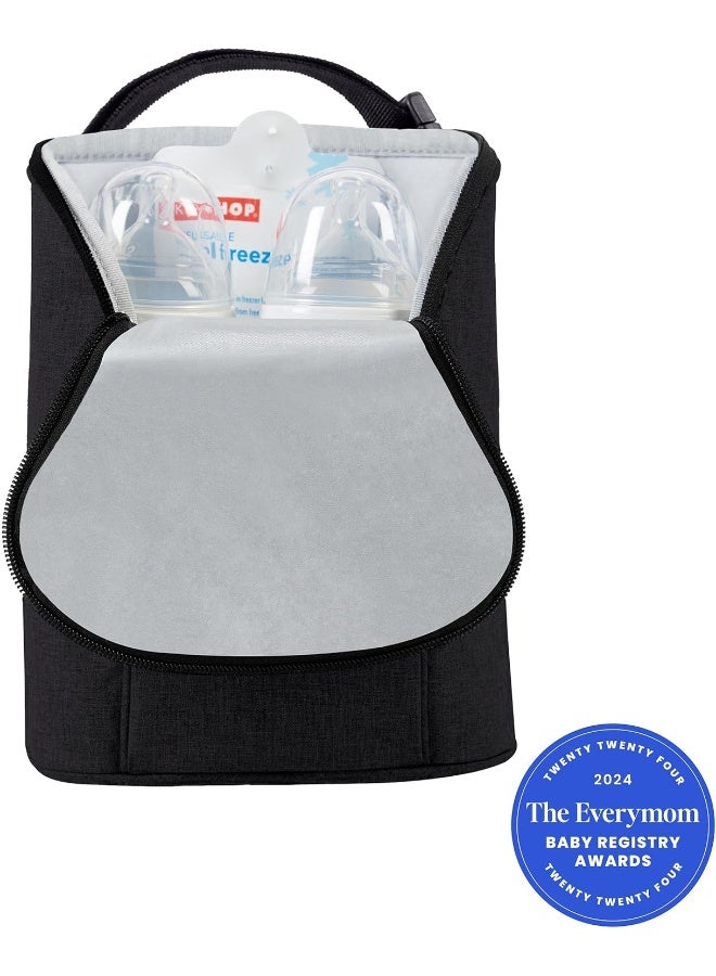 سكيب هوب حقيبة زجاجة الرضيع من سكيب هوب، سهلة الحمل، سوداء، 1 قطعة (عبوة من 1) - Image 2