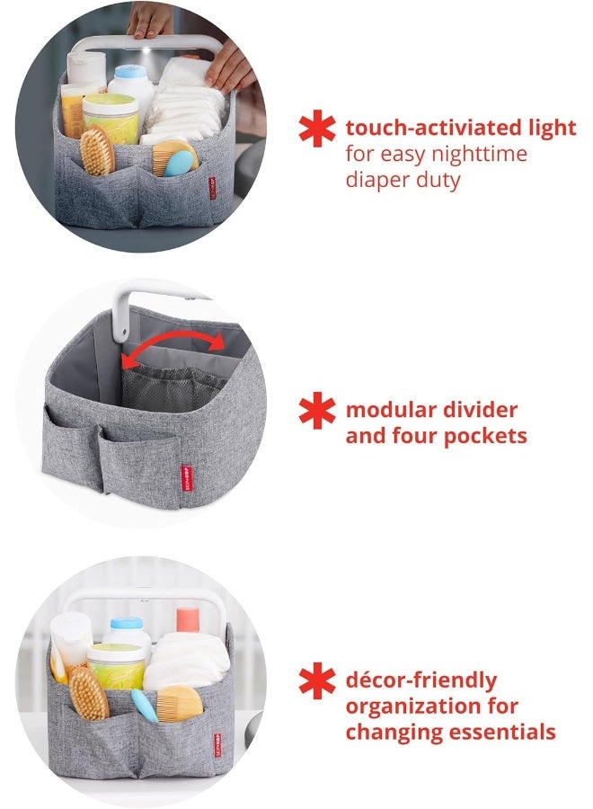 سكيب هوب سلة حفاضات سكيب هوب المضيئة، رمادي، 1 قطعة (عبوة من 1) - Image 3