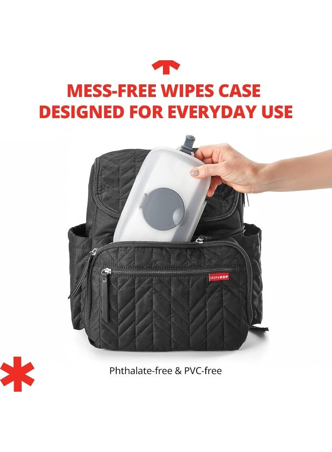 سكيب هوب Skip Hop Grab & Go Snug Seal Wipes Case - Grey - Image 5