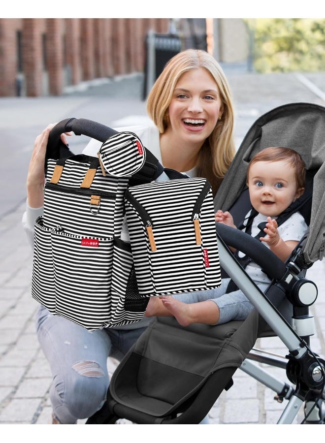 سكيب هوب حقيبة زجاجة الرضيع من سكيب هوب، سهلة الحمل، مخطط أسود/أبيض - Image 5