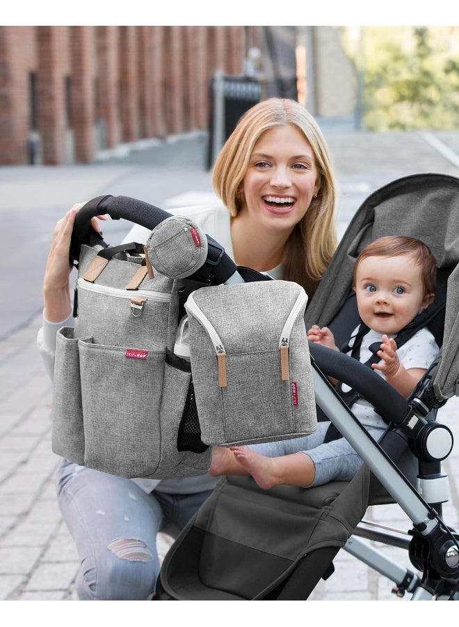 سكيب هوب Skip Hop Baby Bottle Bag, Grab & Go, Grey Melange - Image 3