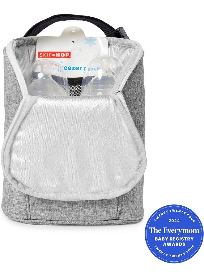 سكيب هوب Skip Hop Baby Bottle Bag, Grab & Go, Grey Melange - Image 2