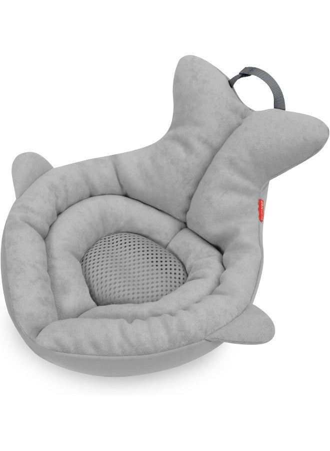 سكيب هوب حوض استحمام الأطفال الناعم من سكيب هوب، موبي، رمادي - Image 1