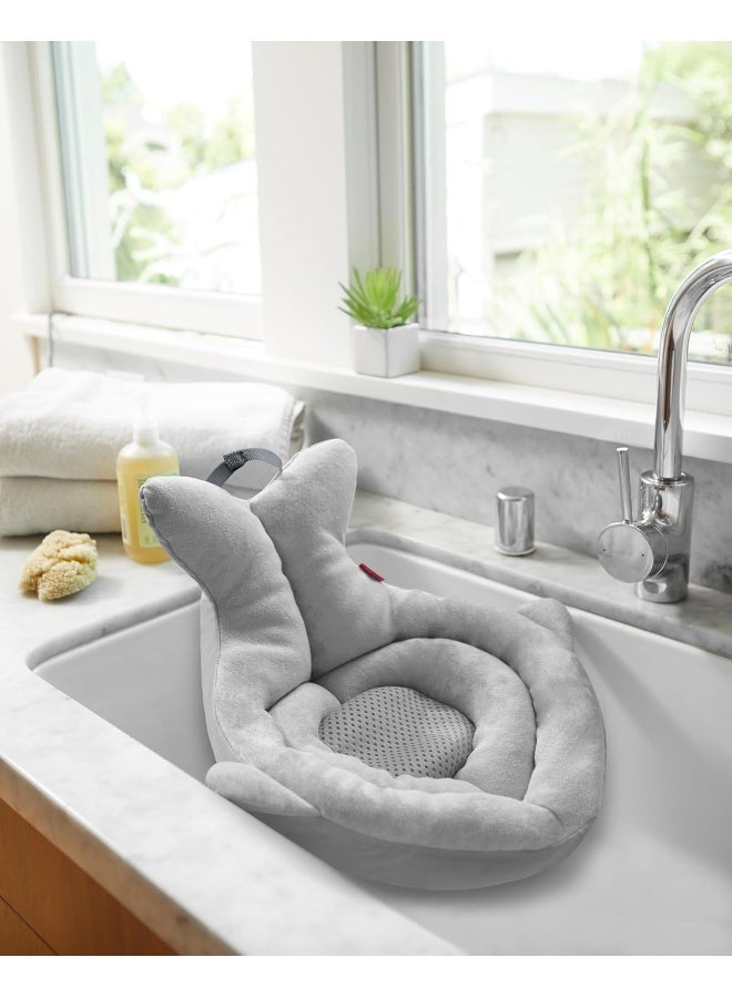 سكيب هوب حوض استحمام الأطفال الناعم من سكيب هوب، موبي، رمادي - Image 3