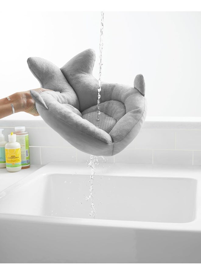 سكيب هوب حوض استحمام الأطفال الناعم من سكيب هوب، موبي، رمادي - Image 4