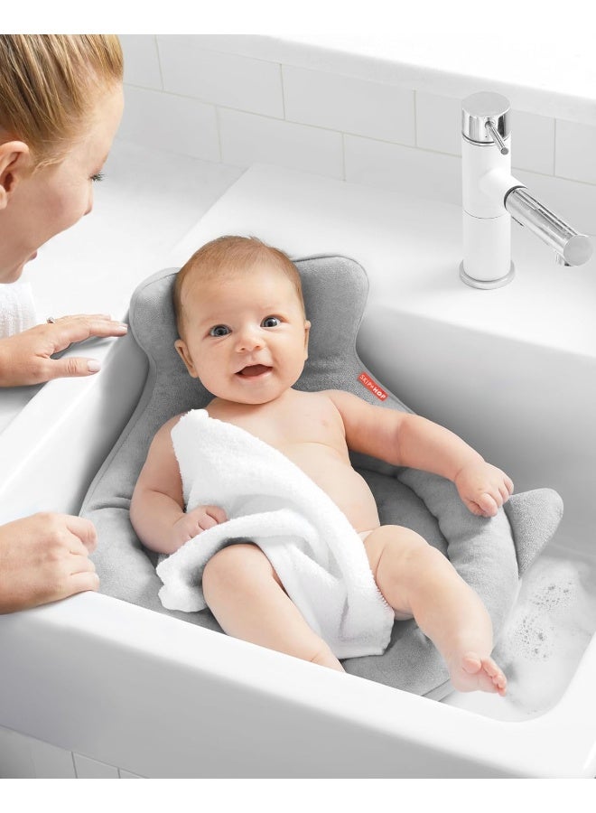 سكيب هوب حوض استحمام الأطفال الناعم من سكيب هوب، موبي، رمادي - Image 5