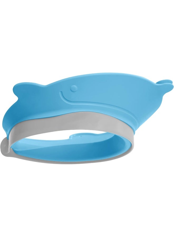 سكيب هوب Skip Hop Baby Shower Cap Shield, Moby Bath Visor for Baby and Kids 9m +, Blue - Image 1