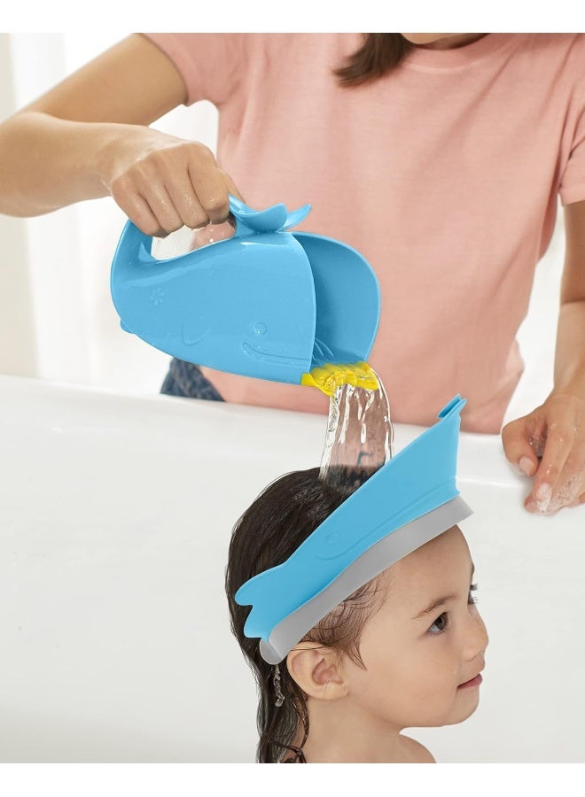 سكيب هوب Skip Hop Baby Shower Cap Shield, Moby Bath Visor for Baby and Kids 9m +, Blue - Image 2