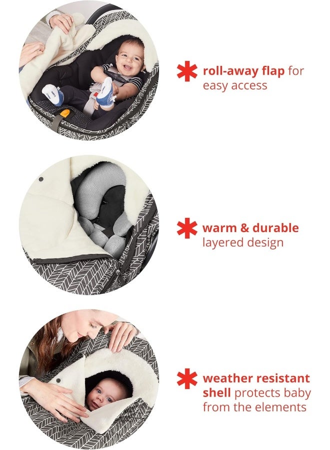 سكيب هوب غطاء مقعد السيارة الشتوي من سكيب هوب، للتنزه والذهاب، وردي هذر - Image 3