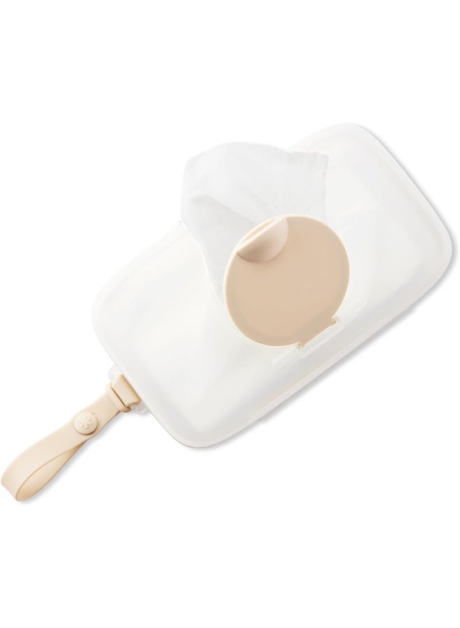 سكيب هوب حافظة مناديل الأطفال من سكيب هوب، تحمل حتى 40 منديل، حافظة مناديل للسفر سهلة الحمل مع غطاء محكم، شوفان - Image 2