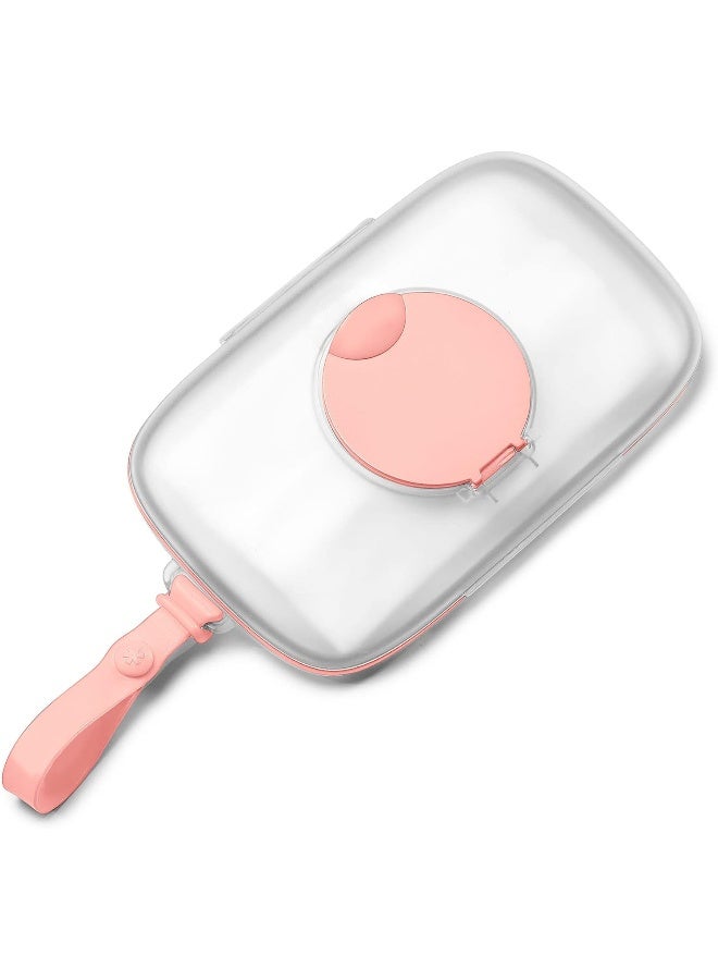 سكيب هوب Skip Hop Grab and Go Snug Seal Wipes Case, Blush - Image 1