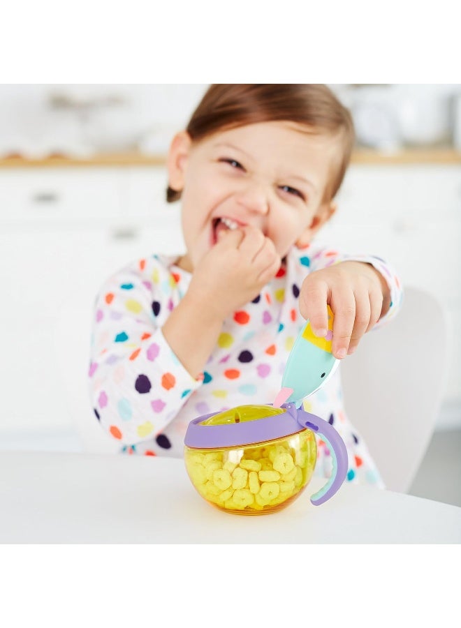 سكيب هوب Skip Hop Zoo Toddler Snack Cup, Eureka Unicorn - Image 5