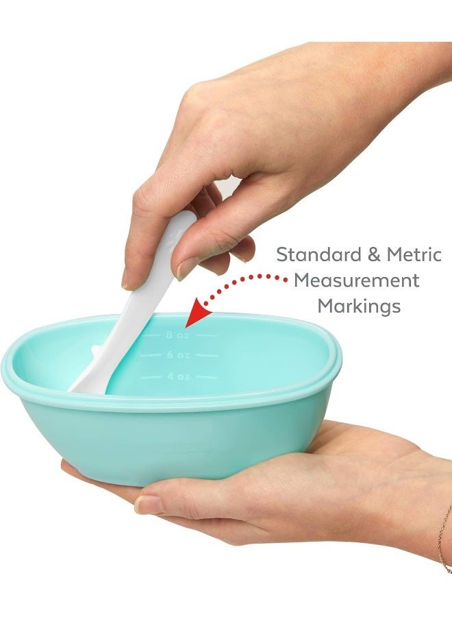 سكيب هوب Skip Hop Baby Easy-Pack Feeding Travel Essentials 6 Piece Set Soft Teal 6m+ - Image 5