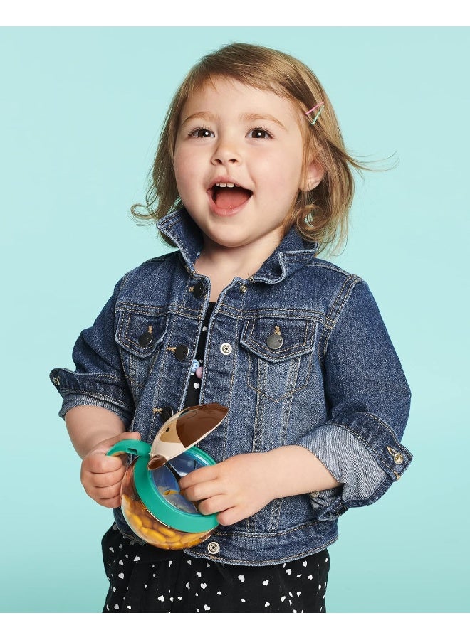 سكيب هوب حاوية وجبات خفيفة من سكيب هوب للأطفال، كوب وجبة خفيفة، كلب بوج - Image 3