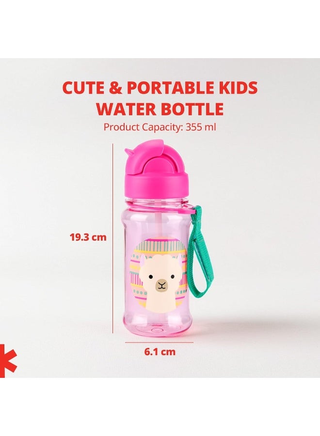 سكيب هوب كوب شرب للأطفال من سكيب هوب مع قشة، زجاجة قشة حيوانات مع تريتان رينيو، 12 أونصة، أخطبوط - Image 3