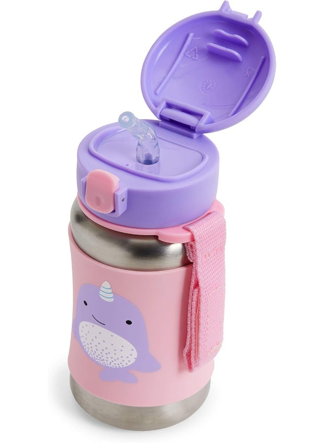 سكيب هوب زجاجة قش حديقة حيوانات ناروال من ستانلس ستيل من سكيب هوب - Image 2