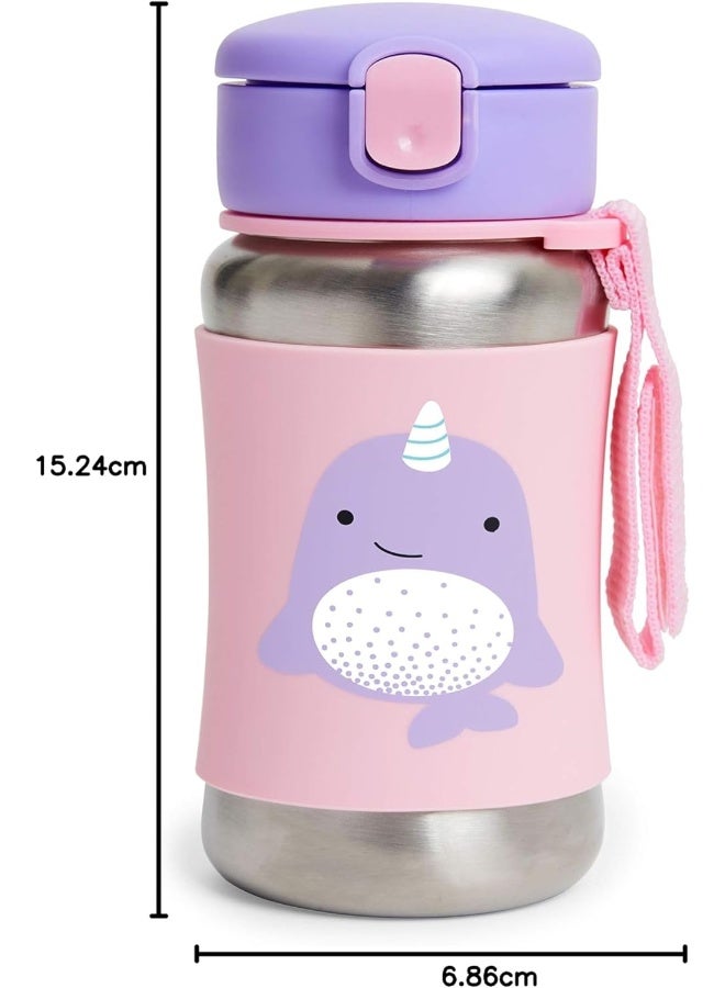 سكيب هوب زجاجة قش حديقة حيوانات ناروال من ستانلس ستيل من سكيب هوب - Image 4