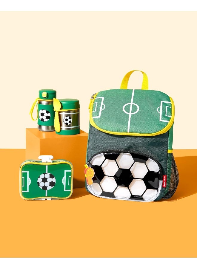 سكيب هوب كوب شرب للأطفال من سكيب هوب مع قشة، زجاجة قشة من الفولاذ المقاوم للصدأ، كرة القدم - Image 4