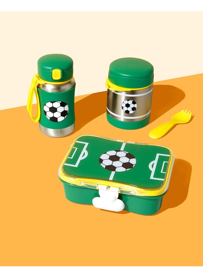 سكيب هوب كوب شرب للأطفال من سكيب هوب مع قشة، زجاجة قشة من الفولاذ المقاوم للصدأ، كرة القدم - Image 3