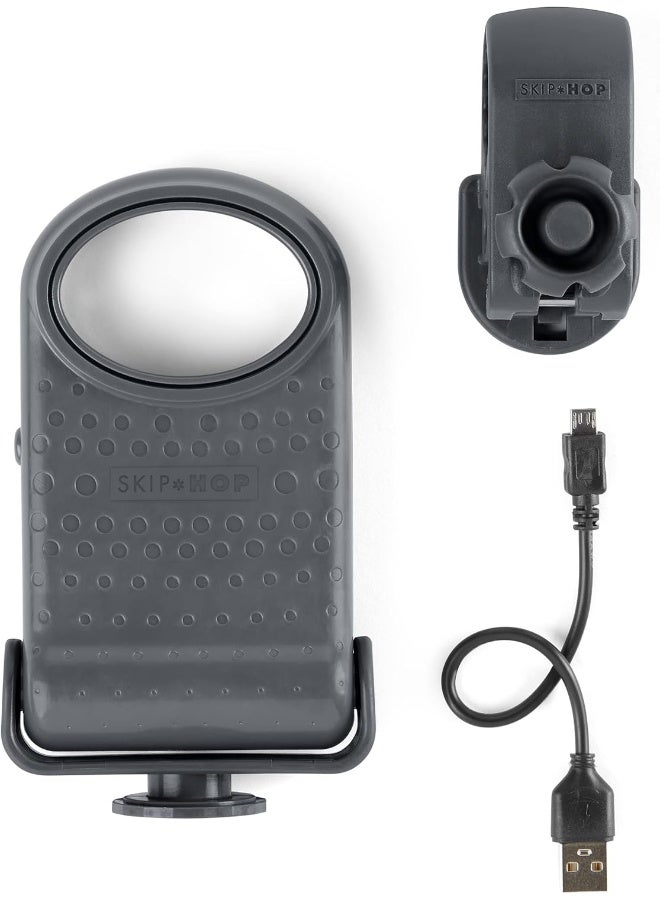 سكيب هوب مروحة عربة الأطفال المحمولة من سكيب هوب بدون شفرات، 3 سرعات قابلة للتعديل، تنزه واتصال، رمادي - Image 5