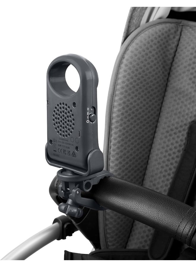 سكيب هوب مروحة عربة الأطفال المحمولة من سكيب هوب بدون شفرات، 3 سرعات قابلة للتعديل، تنزه واتصال، رمادي - Image 4