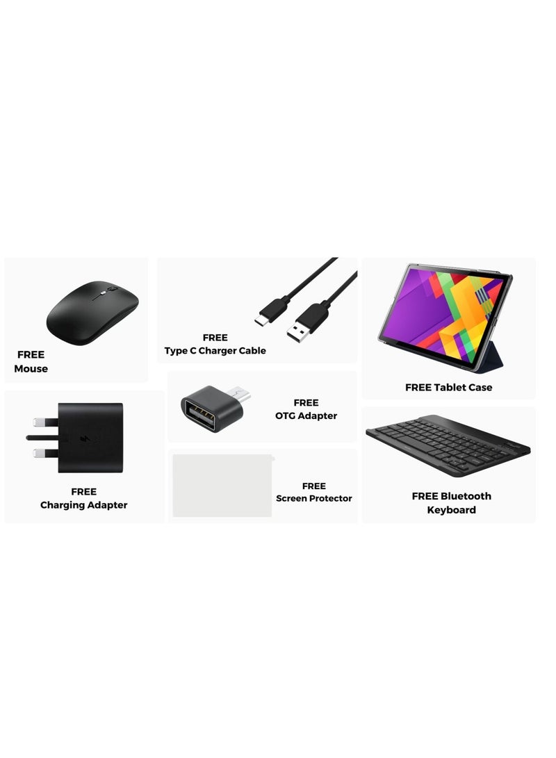 Oteeto 11 Pro 10.1 Inch Android Tab; 8GB RAM; 512GB with Mouse, Keyboard and Tablet Wallet - Image 2