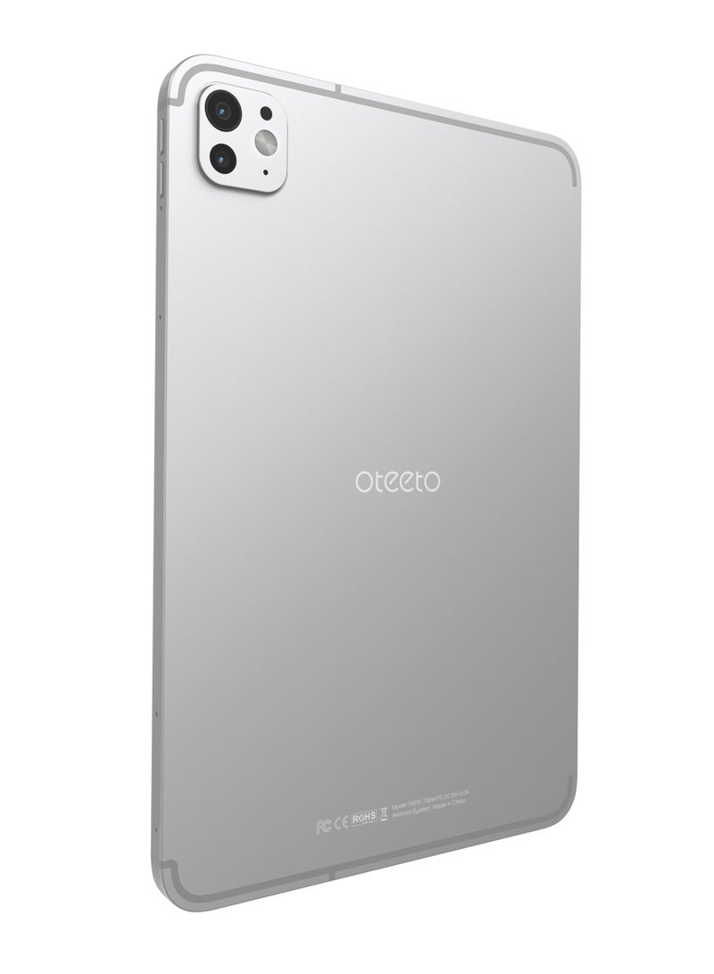 Oteeto 15 Ultra Tablet; 10.1-inch Screen; 8GB RAM, 512GB Storage; 13MP Camera; 6000mAh Battery; Android 14 - Silver - Image 1