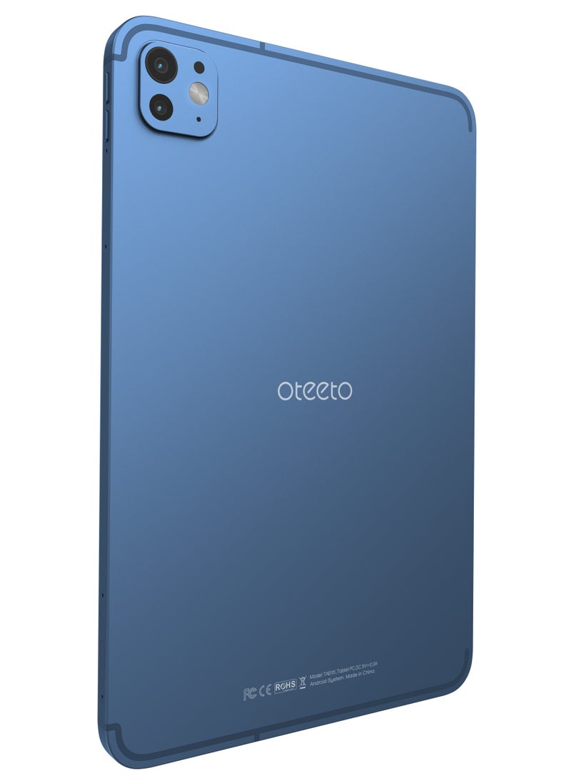 Oteeto 15 Ultra Tablet; 10.1 inch Screen; 12GB RAM, 512GB Storage; 13MP Camera; 6000mAh Battery; Android 14 - Blue