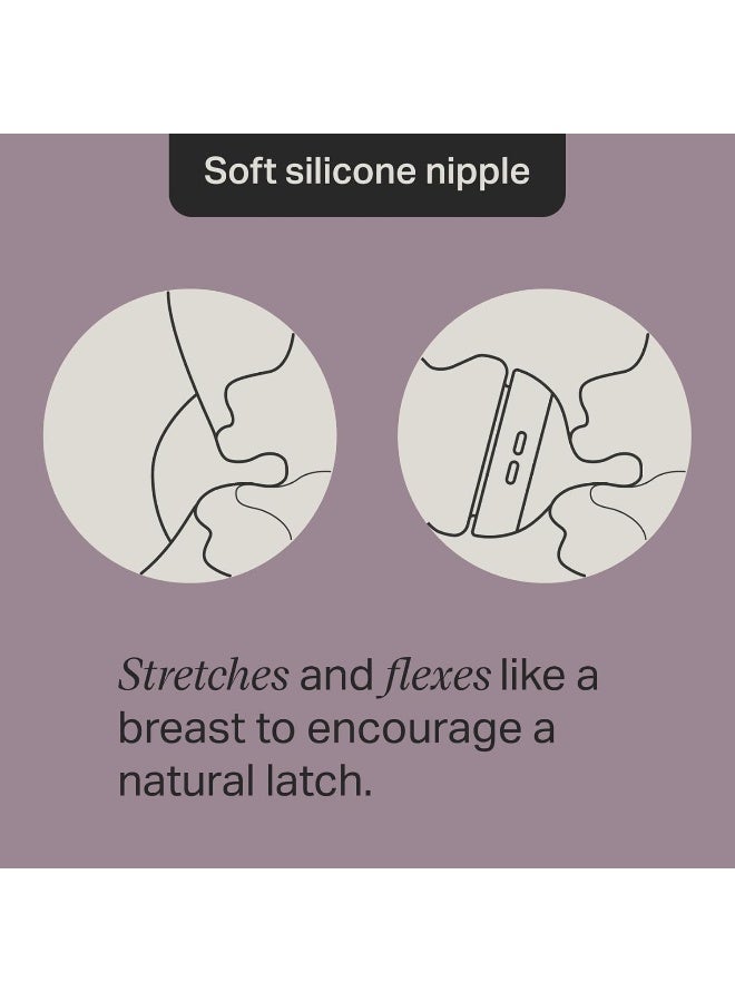 تومي تيبي زجاجات تومي تيبي للأطفال، زجاجة متقدمة مضادة للمغص بتدفق بطيء مشابه للثدي، 9 أونصات، 0 شهر فما فوق، ذاتية التعقيم، أساسيات تغذية الأطفال، عبوة من 4 - Image 4