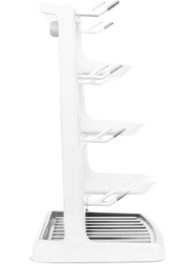 مونشكين Munchkin® Tidy Dry™ Space Saving Vertical Bottle Drying Rack for Baby Bottles and Accessories, White - Image 2
