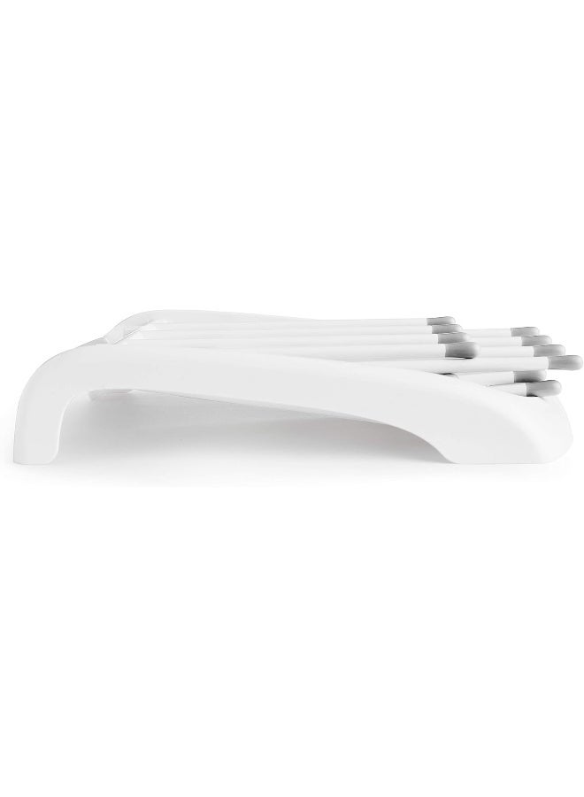 مونشكين Munchkin Fold Baby Bottle Drying Rack - Compact Design Folds Flat for Easy Storage, White/Grey - Image 4