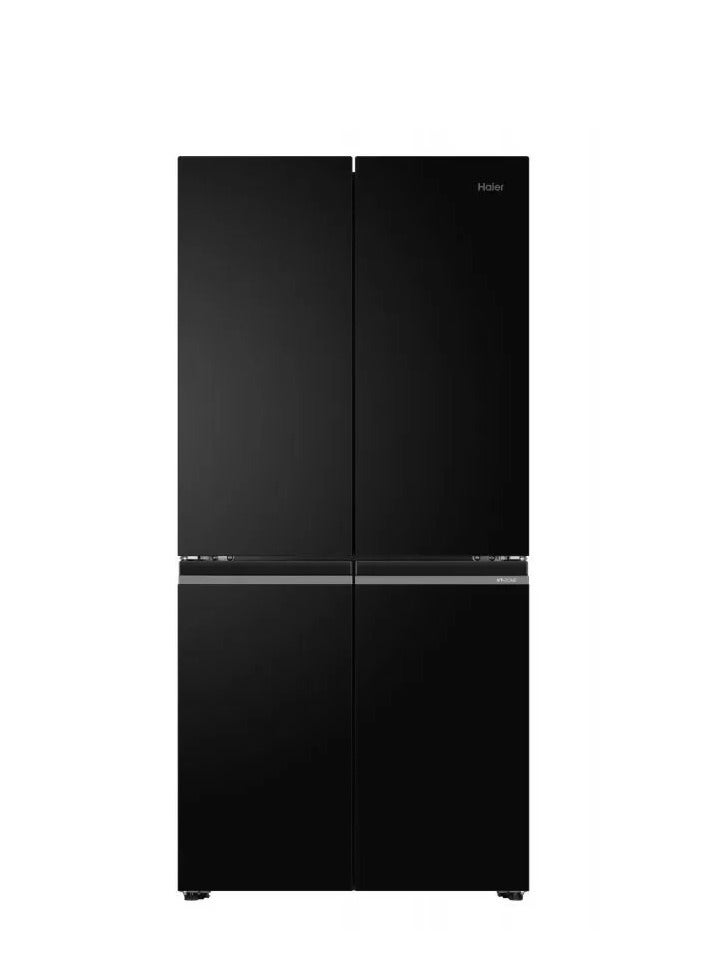 هاير Haier Refrigerator, 4 Doors, 504 Liters, Digital, Inverter, HRF-580TDBG - Black HRF-580TDBG black - Image 1