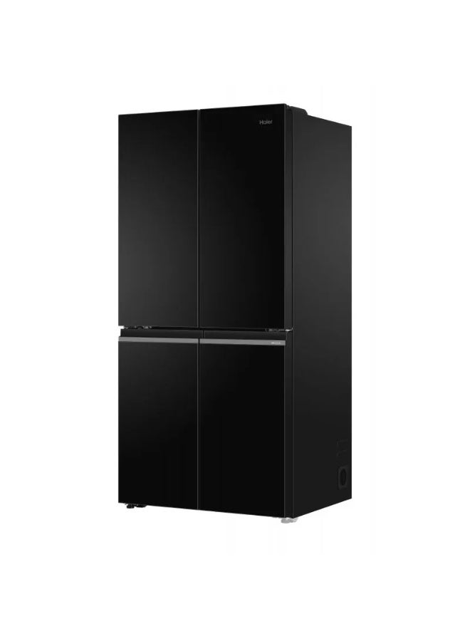 هاير Haier Refrigerator, 4 Doors, 504 Liters, Digital, Inverter, HRF-580TDBG - Black HRF-580TDBG black - Image 4