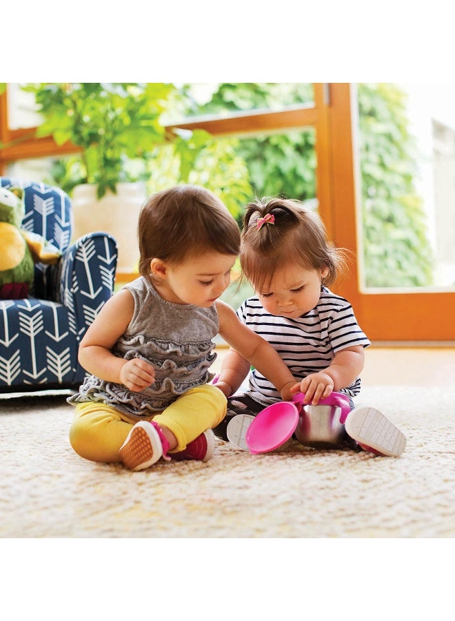 مونشكين كوب مunchkin® Snack+™ من الفولاذ المقاوم للصدأ مع غطاء، 9 أونصات، أزرق، عبوة واحدة - Image 2