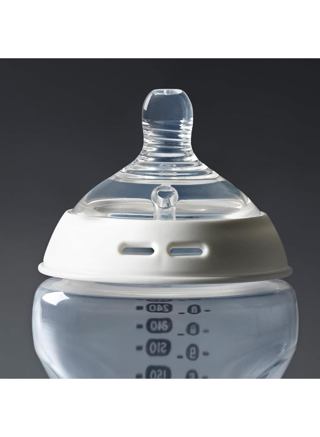 تومي تيبي Tommee Tippee Closer to Nature Bottle, Extra Slow Flow - 2 count - Image 5