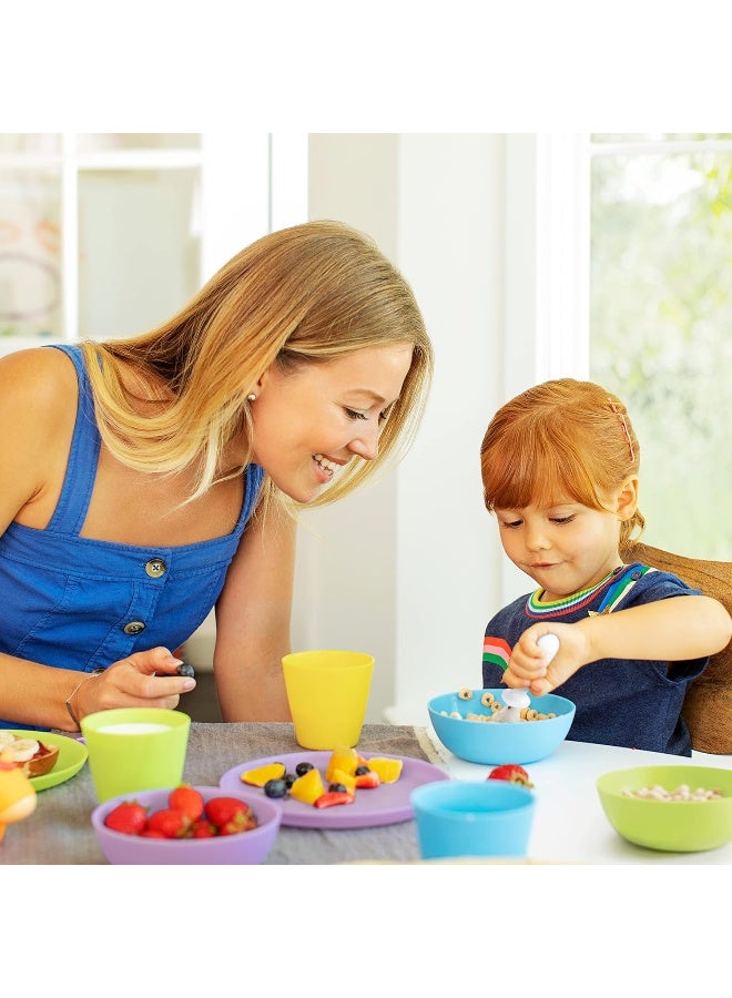 مونشكين Munchkin® 12pc Baby and Toddler Feeding Supplies Set - Includes Plates, Bowls, and Cups - Image 2