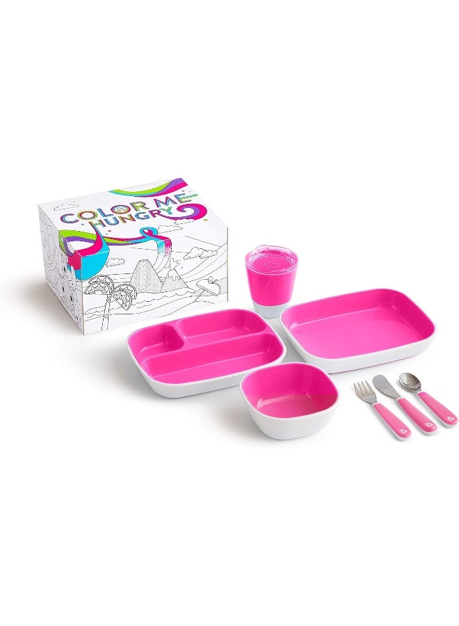 مونشكين MunchkinÂ® Color Me Hungry 7pc Toddler Feeding Supplies Set - Image 1