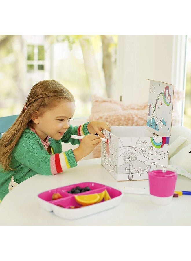 مونشكين MunchkinÂ® Color Me Hungry 7pc Toddler Feeding Supplies Set - Image 2