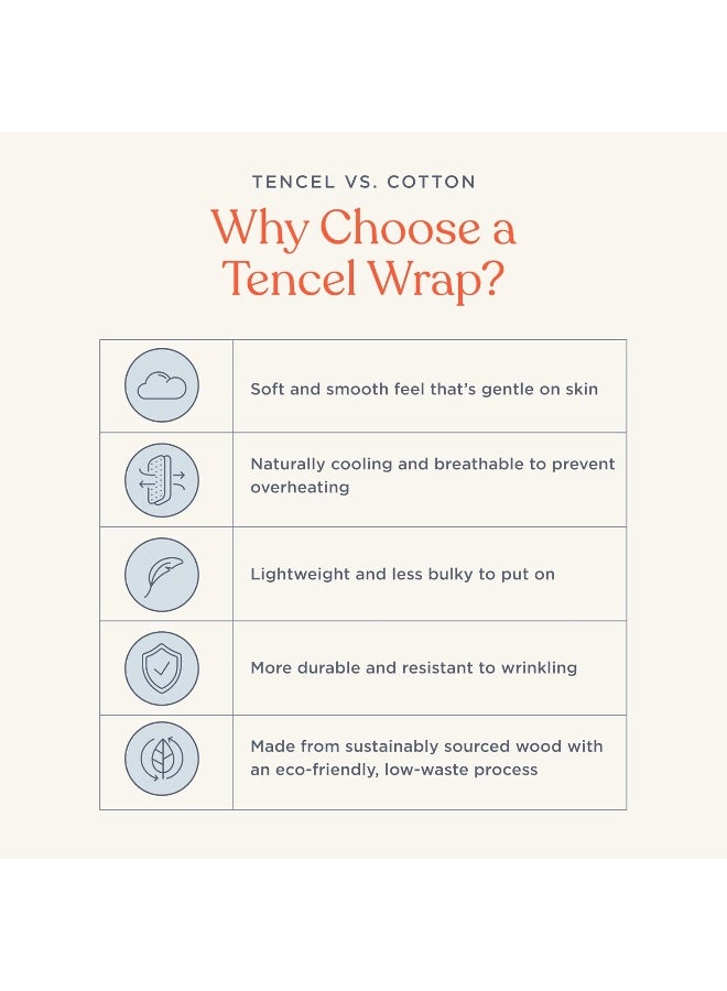 Ergobaby Sustainable Knit Aura Baby Carrier Wrap for Newborn to Toddler (8-25 Pounds), Soft Black - Image 5