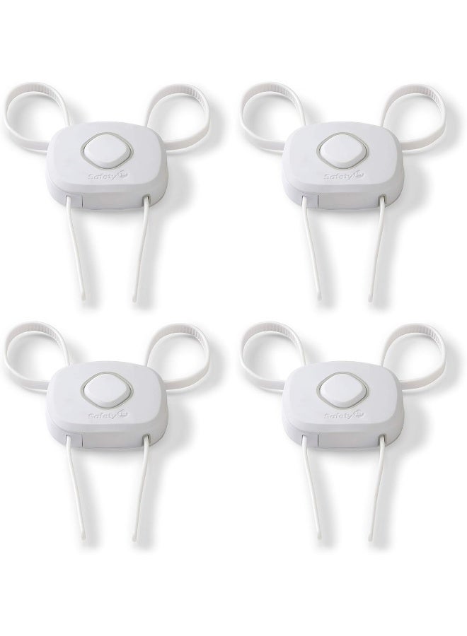 Safety 1st OutSmartâ„¢ Flex Lock, White, 4 Pack - Image 1