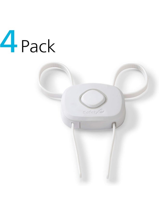 Safety 1st OutSmartâ„¢ Flex Lock, White, 4 Pack - Image 2