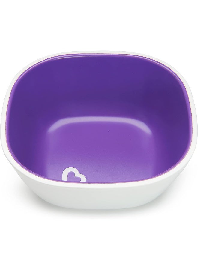 مونشكين أطباق مunchkin سبلش للأطفال 3 عبوات (بنفسجي) - Image 3