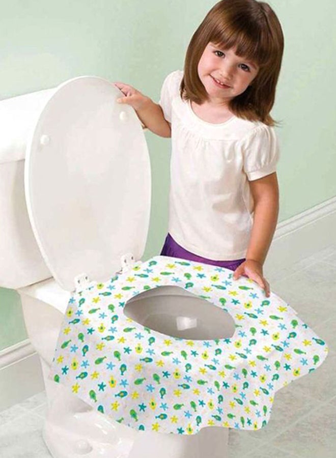 سامر إنفانت Keep Me Clean Disposable Toilet Seat Protectors, Pack Of 10 - Multicolour - Image 3